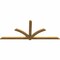 Ekena Millwork Redmond Rough Sawn Timber Gable Bracket, Western Red Cedar, 96"W x 40"H x 2"D x 4"F, 10/12 Pitch GBW096X40X0204RED00RWR - alternate 3